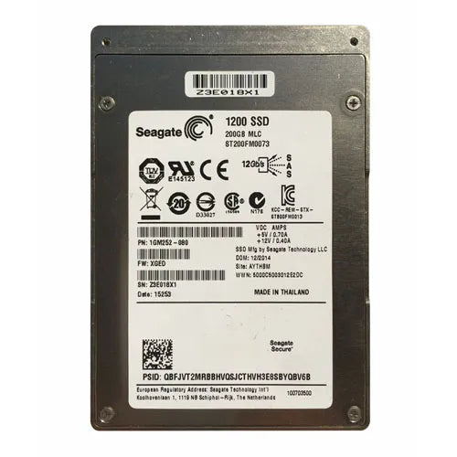 ST200FM0073 Seagate 1200 Series 200GB Multi-Level Cell SAS 12Gb/s 2.5-Inch Solid State Drive