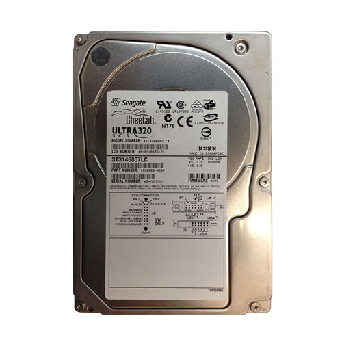 ST3146807LC Seagate Cheetah 10K.6 Series 146.8GB 10000RPM Ultra320 SCSI 8MB Cache (CE) 80-Pin 3.5-Inch Hard Drive