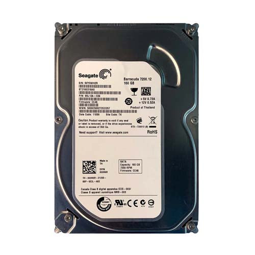 ST3160318AS Seagate BarraCuda 7200.12 Series 160GB 7200RPM SATA 3Gb/s 8MB Cache (RoHS) 3.5-Inch Hard Drive