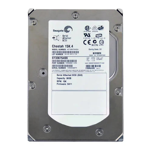 ST336754SS Seagate Cheetah 15K.4 Series 36.7GB 15000RPM SAS 3Gb/s 8MB Cache (CE) 3.5-Inch Hard Drive