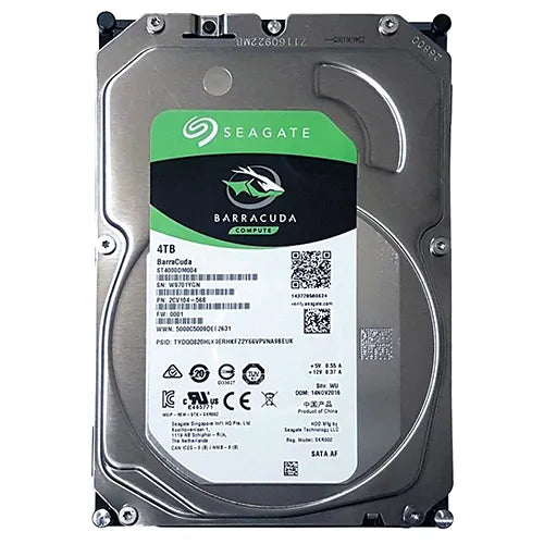 ST4000DM004 Seagate BarraCuda 4TB 7200RPM SATA 6Gb/s 64MB Cache 3.5-inch Hard Drive