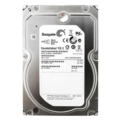 ST4000NM0023 Seagate Constellation ES.3 Series 4TB 7200RPM SAS 6Gb/s 128MB Cache (CE) 3.5-Inch Hard Drive
