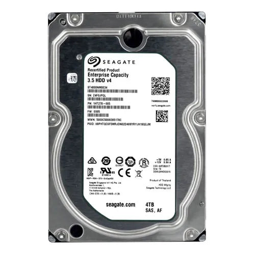 ST4000NM0034 Seagate Enterprise Capacity V.4 4TB 7200RPM SAS 12Gb/s 128MB Cache (512e) 3.5-Inch Hard Drive