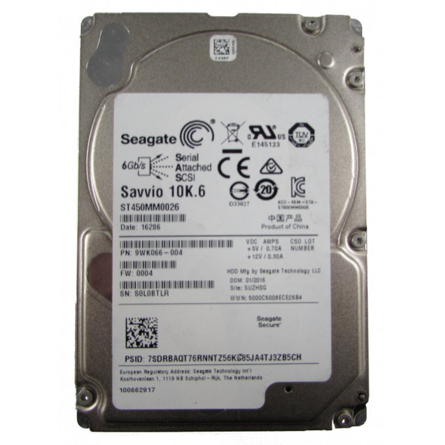 ST450MM0026 - Seagate 450GB 10000RPM SAS 6Gb/s 2.5-Inch Hard Drive