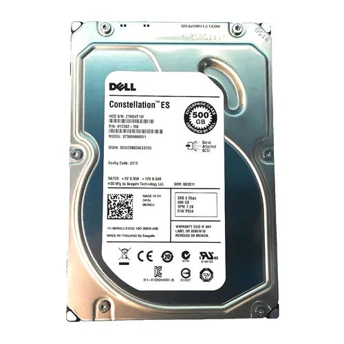 ST500NM0001 Seagate Constellation ES Series 500GB 7200RPM SAS 6Gb/s 64MB Cache (CE) 3.5-Inch Hard Drive