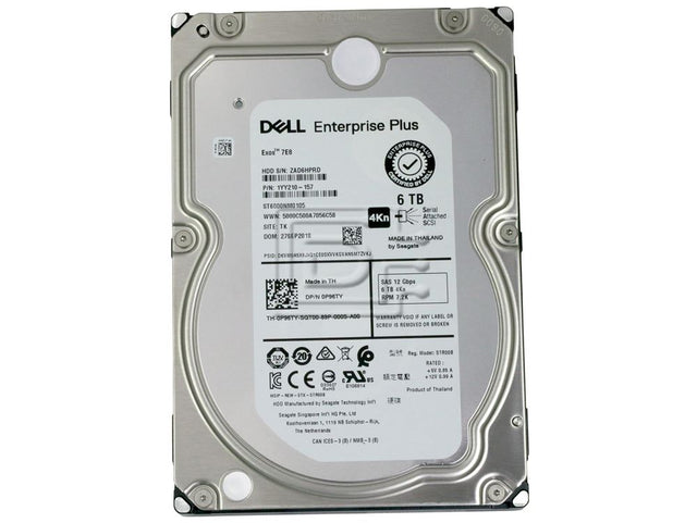 ST6000NM0104 - Seagate Enterprise 6TB 7200RPM SAS 12Gb/s 128MB Cache (SED-FIPS) 3.5-inch Hard Drive