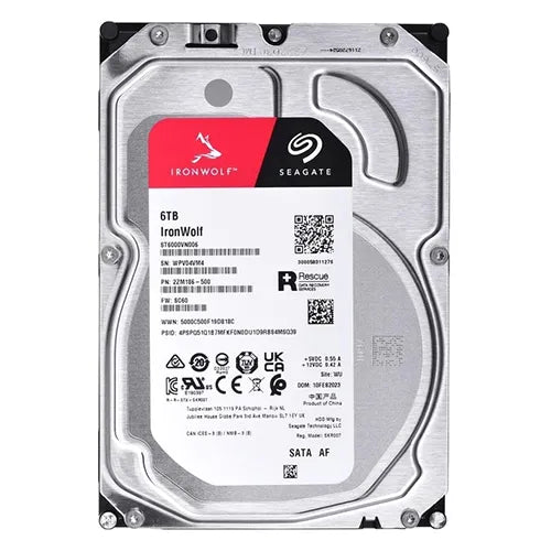 ST6000VN006 Seagate IronWolf 1TB 5400RPM SATA 6Gb/s 256MB Cache 3.5-inch Hard Drive