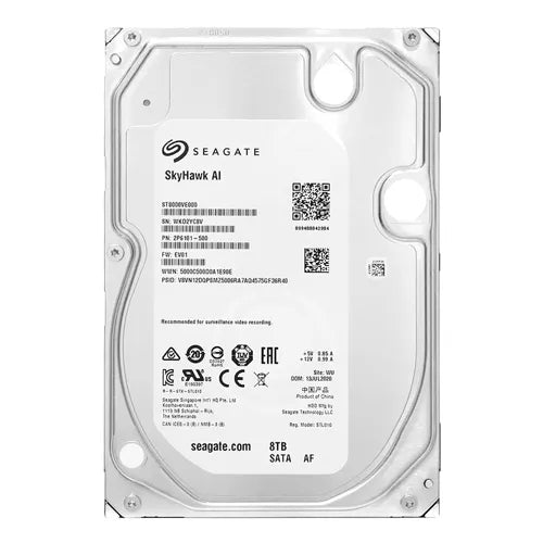 ST8000VE000 Seagate SkyHawk AI 8TB 7200RPM SATA 6Gb/s 256MB Cache 3.5-Inch Hard Drive