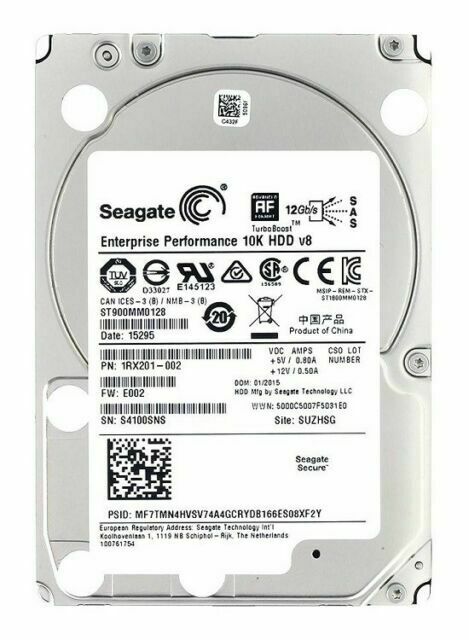 ST900MM0128 - Seagate Performance 10K.8 900GB 10000RPM SAS 12Gb/s 128MB Cache 512e 2.5-inch Enterprise Hard Drive