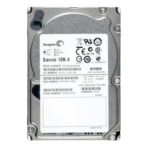 ST9600204SS Seagate Savvio 10K.4 Series 600GB 10000RPM SAS 6Gb/s 16MB Cache (CE) 2.5-Inch Hard Drive