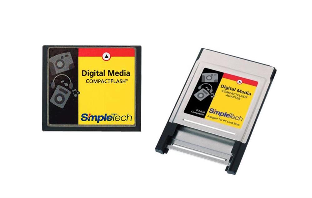 STI-CFAD SimpleTech FlashLink PC Card Adapter for Type I CompactFlash ...