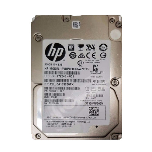 SVBP0300S5XEN015 HP 300GB 15000RPM SAS 12Gb/s 128MB Cache 2.5-inch Hard Drive