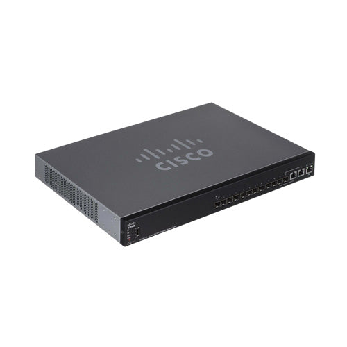 SX550X-12F-K9-NA Cisco Series 550X SX550X-12F 10 x Ports SFP+ 10GBase-T + 2 x Combo SFP+ Ports Layer 3 Unmanaged 1U Rack-Mountable Gigabit Ethernet Network Switch