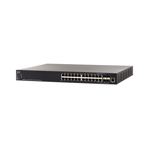 SX550X-24-K9-UK Cisco 550X Series SX550X-24 24 x Ports 10GBase-T + 4 x Combo SFP+ Layer 3 Stackable Managed Gigabit Ethernet Network Switch