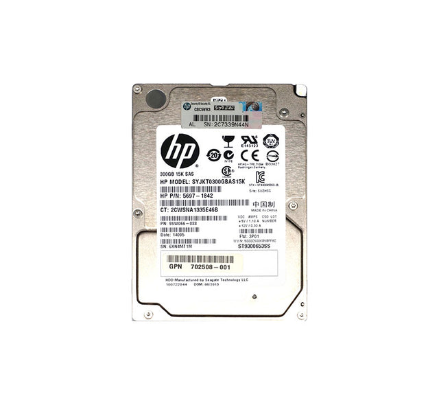 SYJKT0300GBAS15K - HP 300GB 15000RPM SAS 6Gb/s 2.5-inch Hard Drive