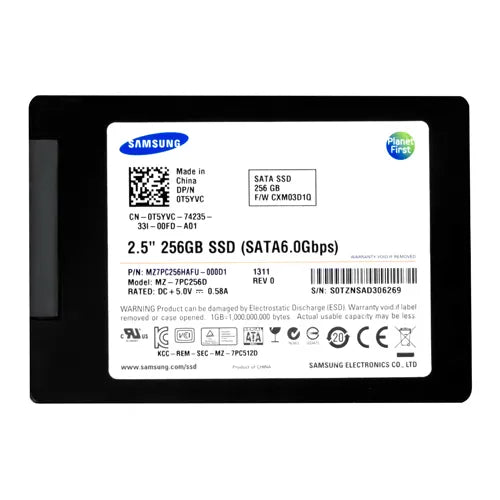 T5YVC Dell 256GB Multi-Level Cell SATA 6Gb/s Hot-Pluggable 2.5-Inch Solid State Drive for PowerEdge Servers