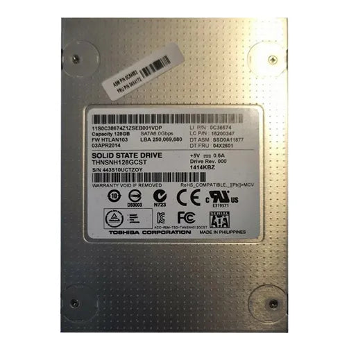 THNSNH128GCST Toshiba HG5d Series 128GB Multi-Level Cell SATA 6Gb/s NAND Flash 2.5-Inch Solid State Drive