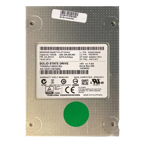 THNSNJ128GCSU Toshiba HG6 128GB SATA 6Gb/s 2.5-Inch Solid State Drive