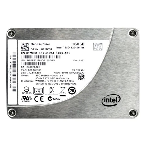 TMC3T Dell 160GB Multi-Level Cell SATA 3Gb/s 2.5-Inch Solid State Drive