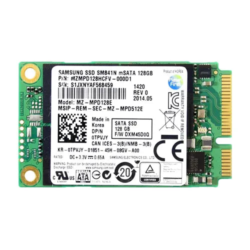 TPVJY Dell 128GB Multi-Level Cell SATA 6Gb/s mSATA Solid State Drive for Latitude Notebook