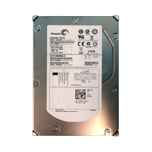 TU963 Dell 146GB 15000RPM Ultra320 SCSI Hot-Pluggable 8MB Cache 3.5-Inch Hard Drive with Tray for PowerEdge Server & PowerVault Storage Array