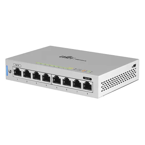 US-8 Ubiquiti UniFi 8 x RJ-45 Ports 1000Base-T 1 x PoE Passthrough Port Layer 2 Managed Gigabit Ethernet Network Switch