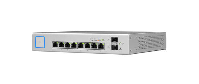 UniFi Managed PoE+ Gigabit 8 Port Switch with SFP 150 W