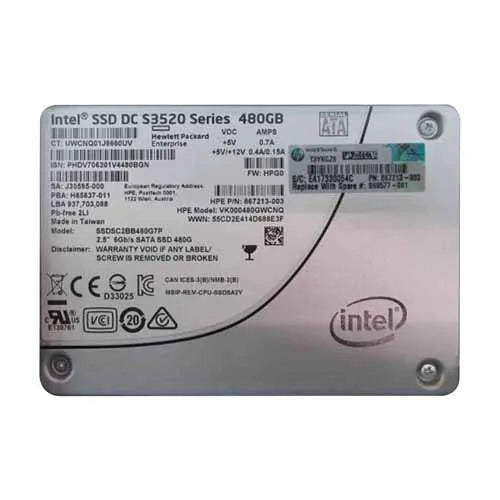 VK000480GWCNQ HP 480GB Multi-Level Cell SATA 6Gb/s Read Intensive 3.5-Inch Hybrid Solid State Drive for ProLiant Servers