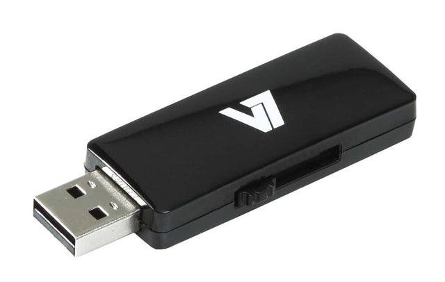 VU24GCR-BLK-2E V7 Nano 4GB Usb 2.0 Flash Drive Black
