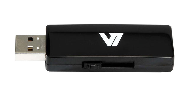 VU28GAR-BLK-2E V7 8GB USB 2.0 Flash Drive Black