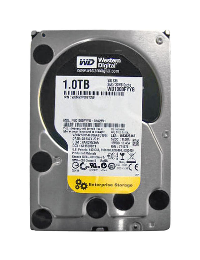 WD1000FYYG - Western Digital 1TB 7200RPM SAS 6Gb/s 3.5-Inch Hard Drive
