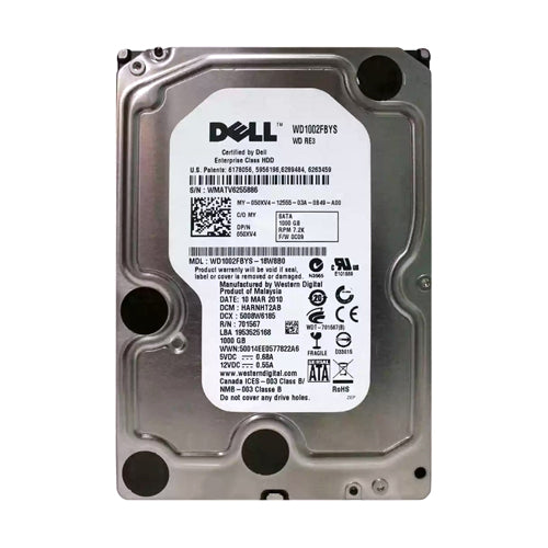 WD1002FBYS Western Digital RE3 1TB 7200RPM SATA 3Gb/s 32MB Cache (RoHS) 3.5-inch Hard Drive