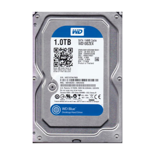 WD10EZEX-00KUWA0 Western Digital Blue 1TB 7200RPM SATA 6Gb/s 64MB Cache 3.5-Inch Hard Drive