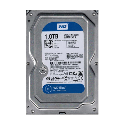 WD10EZEX-75WN4A0 Western Digital Blue 1TB 7200RPM SATA 6Gb/s 64MB Cache 3.5-Inch Hard Drive