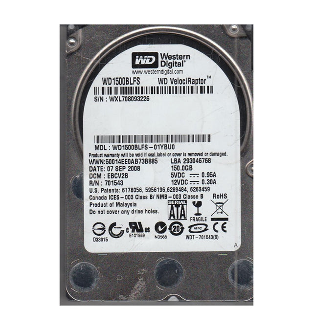 VelociRaptor 150GB 10000RPM SATA 3Gb/s 16MB Cache RoHS 3.5-Inch Hard Drive