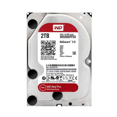 WD2002FFSX Western Digital Red Pro 2TB 7200RPM SATA 6Gb/s 64MB Cache (RoHS) 3.5-Inch Hard Drive