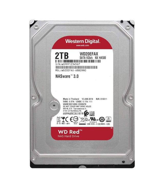 WD20EFAX - WD 2TB 5400RPM SATA 6Gb/s 256MB 3.5-Inch Hard Drive