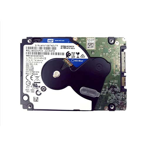 WD20SPZX Western Digital Blue 2TB 5400RPM SATA 6Gb/s 128MB Cache 2.5-Inch Hard Drive