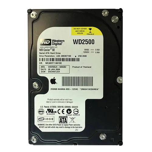 WD2500JS-40NGB2 Western Digital Caviar SE 250GB 7200RPM SATA 3Gb/s 8MB Cache 3.5-Inch Hard Drive