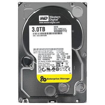 Western Digital - WD3000FYYZ-A1 - 3TB 7200RPM SATA 6.0 Gbps 3.5 64MB Cache RE Hard Drive"