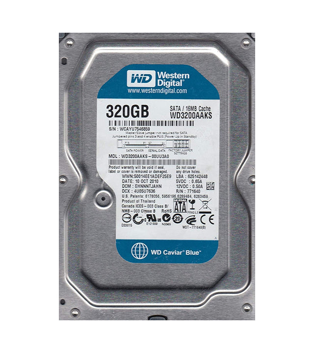Caviar Blue 320GB 7200RPM SATA 3Gb/s 16MB Cache RoHS 3.5-Inch Hard Drive