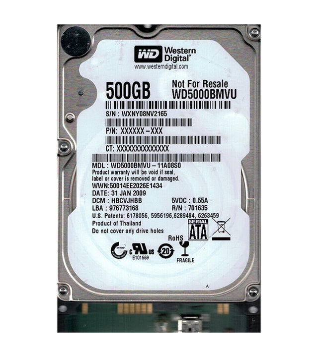 500GB 5400RPM USB 2.0 2.5-Inch External Hard Drive