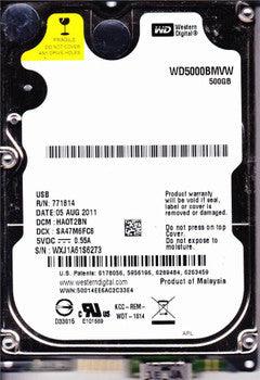 Western Digital - WD5000KMVW-11ZSMS0 - 500GB 7200RPM USB 3.0 2.5-inch Internal Hard Drive