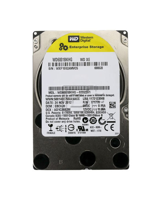 WD6001BKHG - WD 600GB 10000RPM SAS 6Gb/s 2.5-Inch Hard Drive