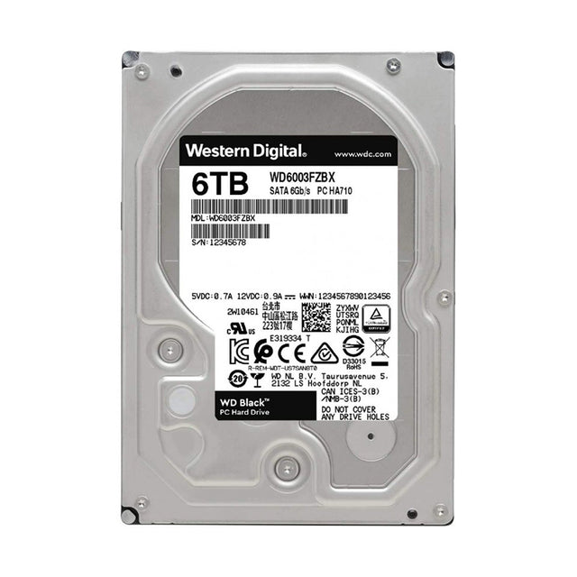 Black 6TB 7200RPM SATA 6Gb/s 256MB cache 3.5-Inch Gaming Hard Drive