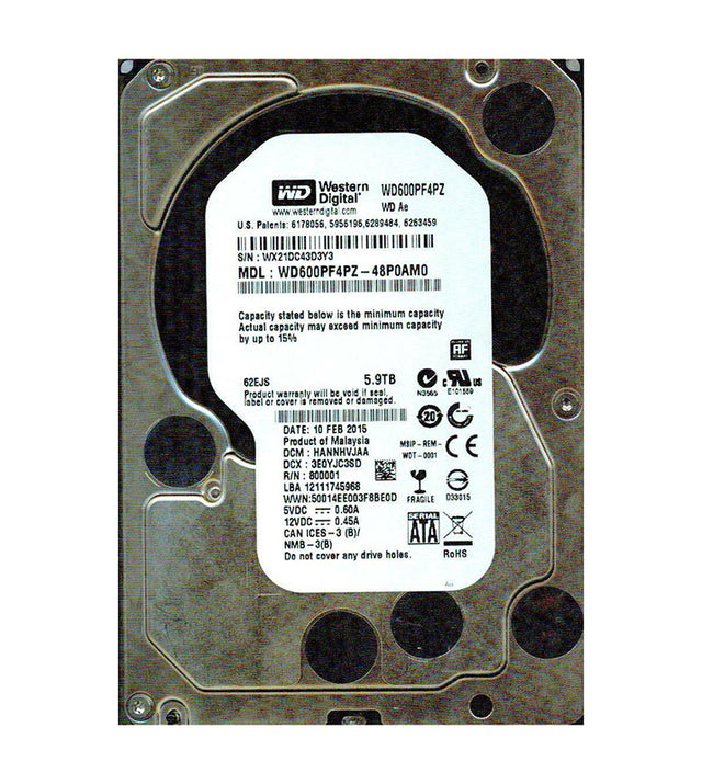 Ae 5.9TB 5760RPM SATA 6Gb/s 64MB Cache 3.5-inch Hard Drive