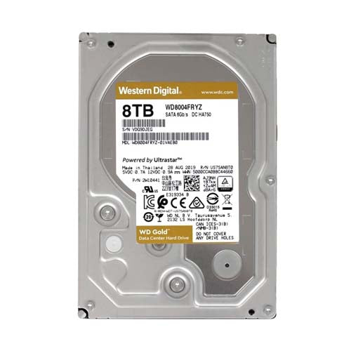 WD8004FRYZ Western Digital Gold 8TB 7200RPM SATA 6Gb/s 3.5-Inch Enterprise Hard Drive