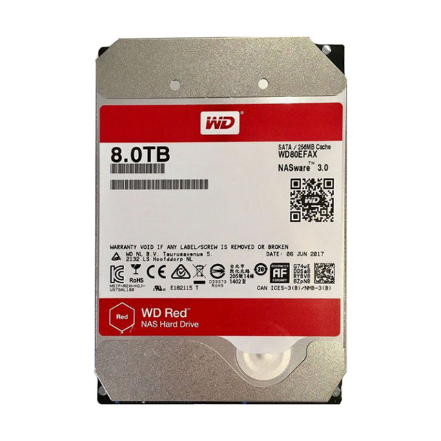 WD80EFAX - WD 8TB 5400RPM SATA 6Gb/s 256MB 3.5-Inch Hard Drive