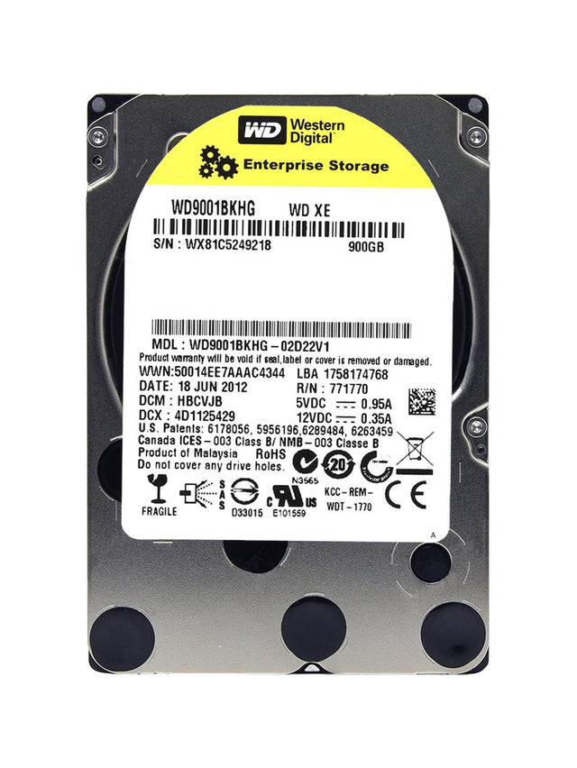 WD9001BKHG - WD 900GB 10000RPM SAS 6Gb/s 2.5-Inch Hard Drive