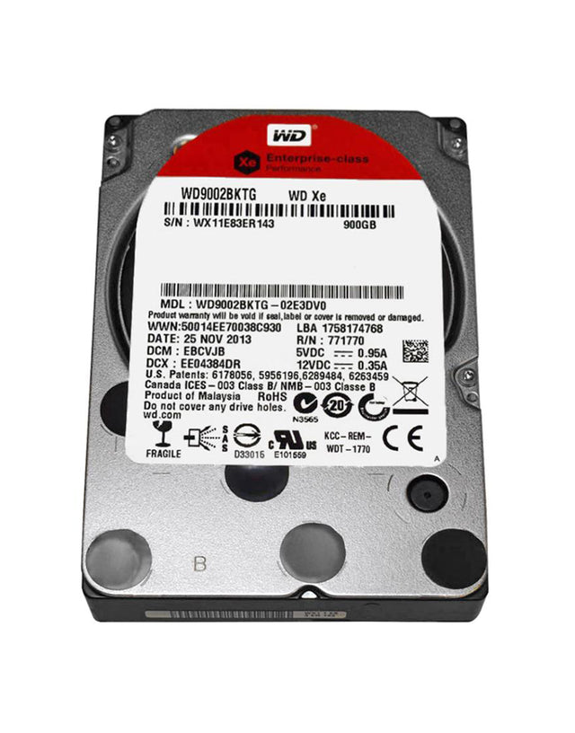 WD9002BKTG - WD 900GB 10000RPM SAS 6Gb/s 2.5-Inch Hard Drive